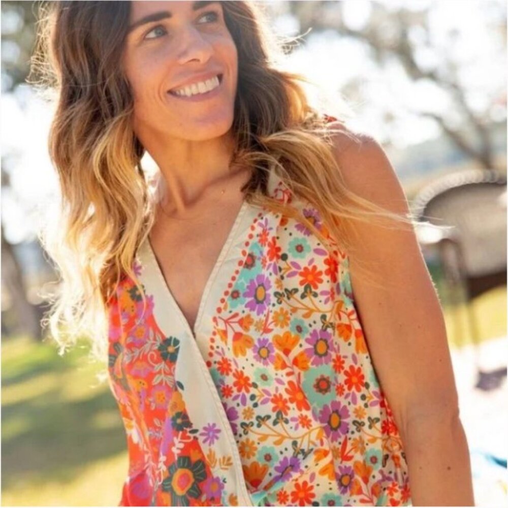Natural Life•Boho Floral Tank Top•Medium